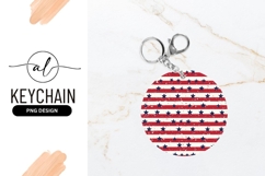 American Flag Round Keychain Png Design Product Image 1