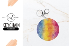 Watercolor Rainbow Circle With Floral Pattern Decoration Product Image 1
