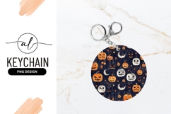Halloween Pumpkins Moons And Stars Pattern Product Image 1