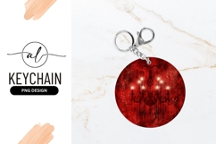 Elegant Chandelier On Round Red Background Product Image 1