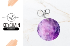 Purple Watercolor Silhouette of a Woman in a Circle Product Image 1
