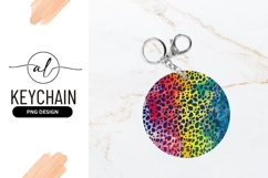 Colorful Abstract Circle with Rainbow Pattern and Dark Blue Product Image 1