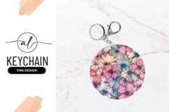 Colorful Floral Arrangement in a Circle with Pastel Hues Product Image 1