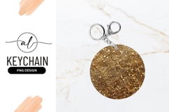 Gold Glitter Texture in a Circle on Gray Background Product Image 1