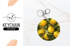 Yellow Lemons and Green Leaves Arranged in a Circular Product Image 1