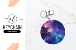 Cosmic Nebula Galaxy Illustration in a Round Shape Product Image 1