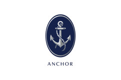 Anchor logo design with navy blue and silver color scheme ve Product Image 1
