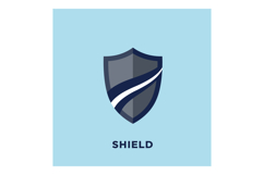 Shield icon design blue grey colors vector illustration for Product Image 1