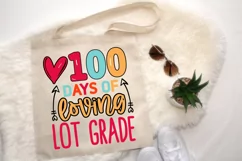 100 days of loving lot grade Svg, 100 Days Svg Design Product Image 4