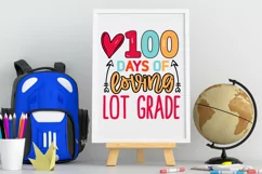 100 days of loving lot grade Svg, 100 Days Svg Design Product Image 2