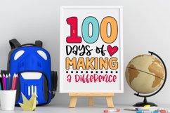 100 days of making a difference Svg, 100 Days Svg Design Product Image 2