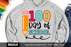 100 days of school Svg, 100 Days Svg Design Product Image 1