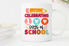 Celebrating 100 days of school Svg, 100 Days Svg Design Product Image 2