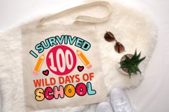 I survived 100 wild days of school Svg, 100 Days Svg Design Product Image 5