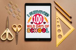 I survived 100 wild days of school Svg, 100 Days Svg Design Product Image 4