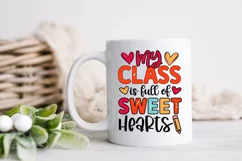 My class is full of sweet hearts Svg, 100 Days School SVG Product Image 2