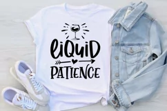 Liquid patience Svg, Wine Lover Svg, Funny Wine Svg Product Image 3