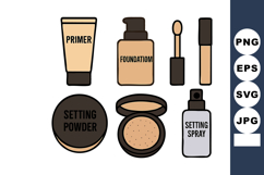 Makeup cosmetic products foundation primer ting powder and t Product Image 1