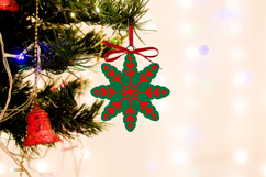 Bundle 12 Snowflake Christmas Ornament Laser Cut Files SVG Product Image 13