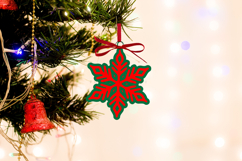 Bundle 12 Snowflake Christmas Ornament Laser Cut Files SVG Product Image 6