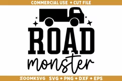 Road Monster SVG | Trucker SVG | Truck SVG | Driver SVG Product Image 2