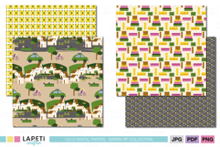 retro suitcase patterns