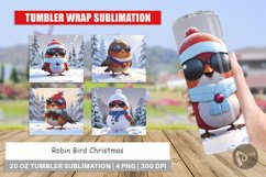 Tumbler Wrap Robin Bird Christmas Product Image 1