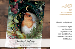 Christmas Woodland Animals Postcard Set Product Image 5