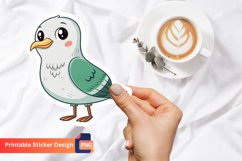 Robin Bird Sticker, Nature Robin Sticker, Colorful Robin Art Product Image 1
