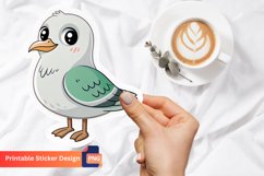 Robin Bird Sticker, Nature Robin Sticker, Colorful Robin Art Product Image 1