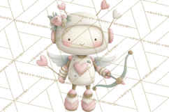 Robot Valentine Clipart PNG Futuristic Couple Mechanic Love Product Image 4