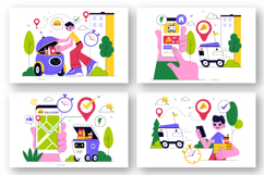 10 Robotic Food Delivery Service Illustration Product Image 3