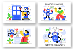 10 Robotics in Daily Life Illustration Product Image 3