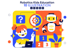 10 Robotics Kids Education Illustration Product Image 1