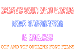 Robotz Alphabet Font Lettering ABC Sci-Fi Tech OTF TTF Type Product Image 3