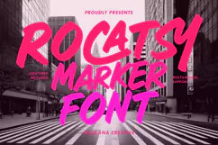 Rocatsy Marker Font Brush Typeface Product Image 1