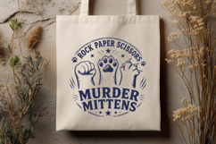Murder Mittens SVG - Rock Paper Scissors Cat Paw Funny PNG Product Image 3