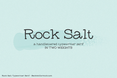 Rock Salt Typewriter Serif Product Image 1