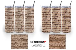 Rock Wall Vintage Tumbler Sublimation Wrap Product Image 3