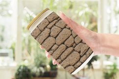 Glass Can Wraps Rock Wall Vintage Product Image 2
