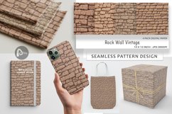 Digital Paper Rock Wall Vintage Product Image 1
