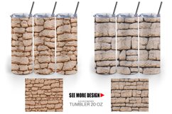 Rock Wall Vintage Tumbler Sublimation Wrap Product Image 4