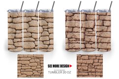 Rock Wall Vintage Tumbler Sublimation Wrap Product Image 5