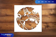 Papercut Rocket SVG Product Image 1