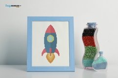 Rocket Cross Stitch Pattern - Digital Download PDF Product Image 2