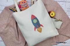 Rocket Cross Stitch Pattern - Digital Download PDF Product Image 3