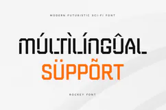 Rockey - Modern Sci-fi Futuristic Font Product Image 12