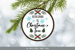 Rockin' Around The Christmas Tree, Round Ornament Product Image 1