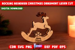 Rocking Reindeer Christmas Ornaments Laser Cut Bundle Product Image 9