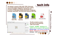 Rocking Sleigh with Santa Claus - Laser Cut File, SVG Plan Product Image 8